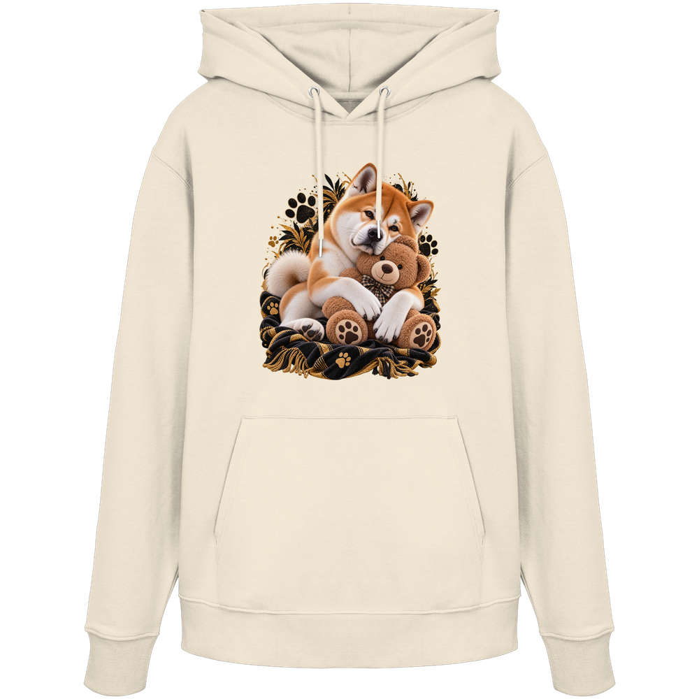 Akita - Cuddle - Organic Hoodie – Bild 7