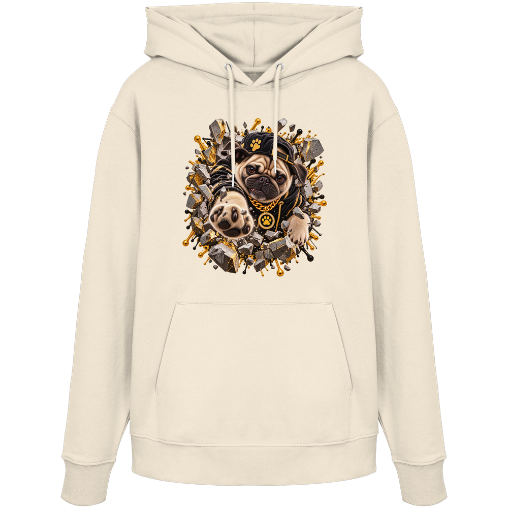 Mops - Breaking Through - Organic Hoodie
