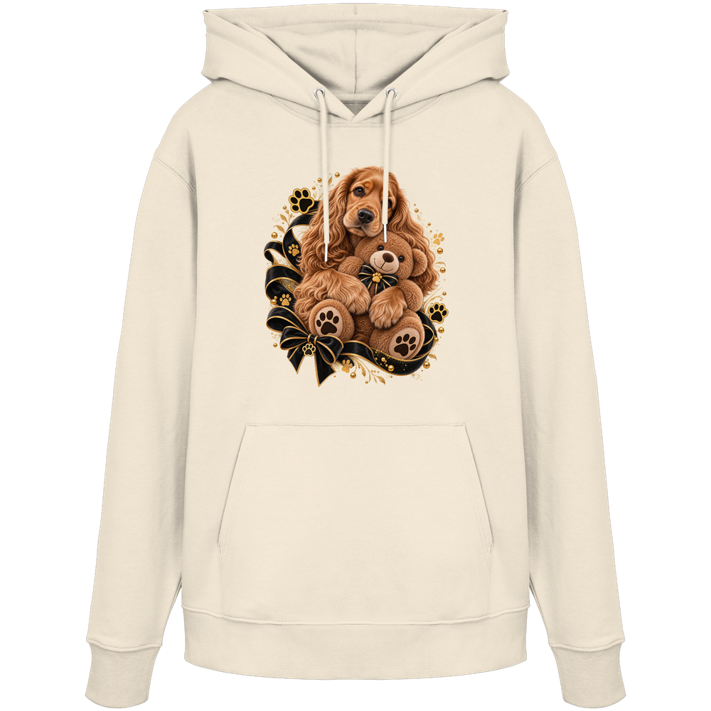 Cocker Spaniel - Cuddle - Organic Hoodie – Bild 6