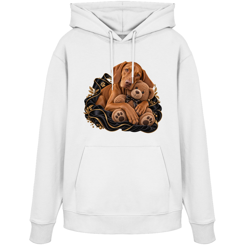 Vizsla - Cuddle - Organic Hoodie – Bild 3