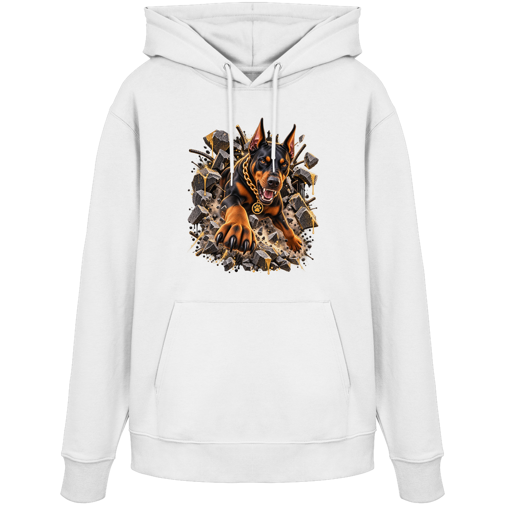 Dobermann - Breaking Through - Organic Hoodie