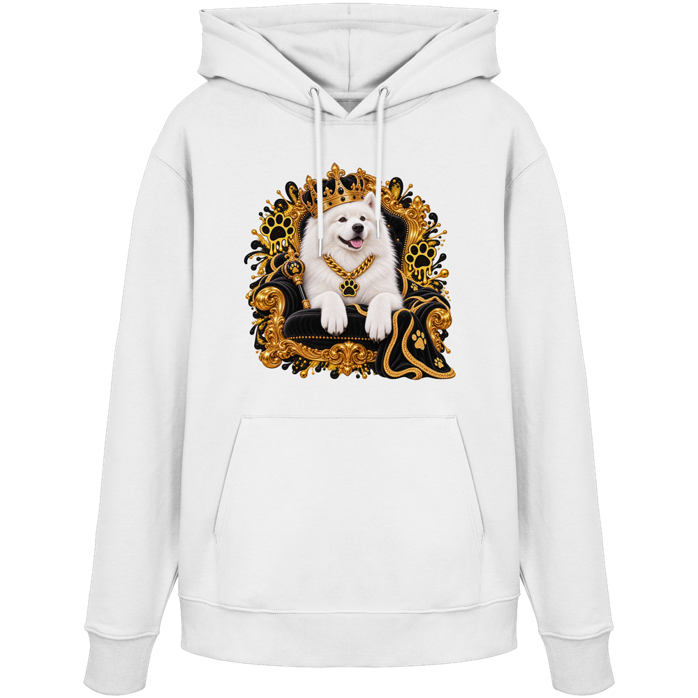 Samojede - King - Organic Hoodie – Bild 2