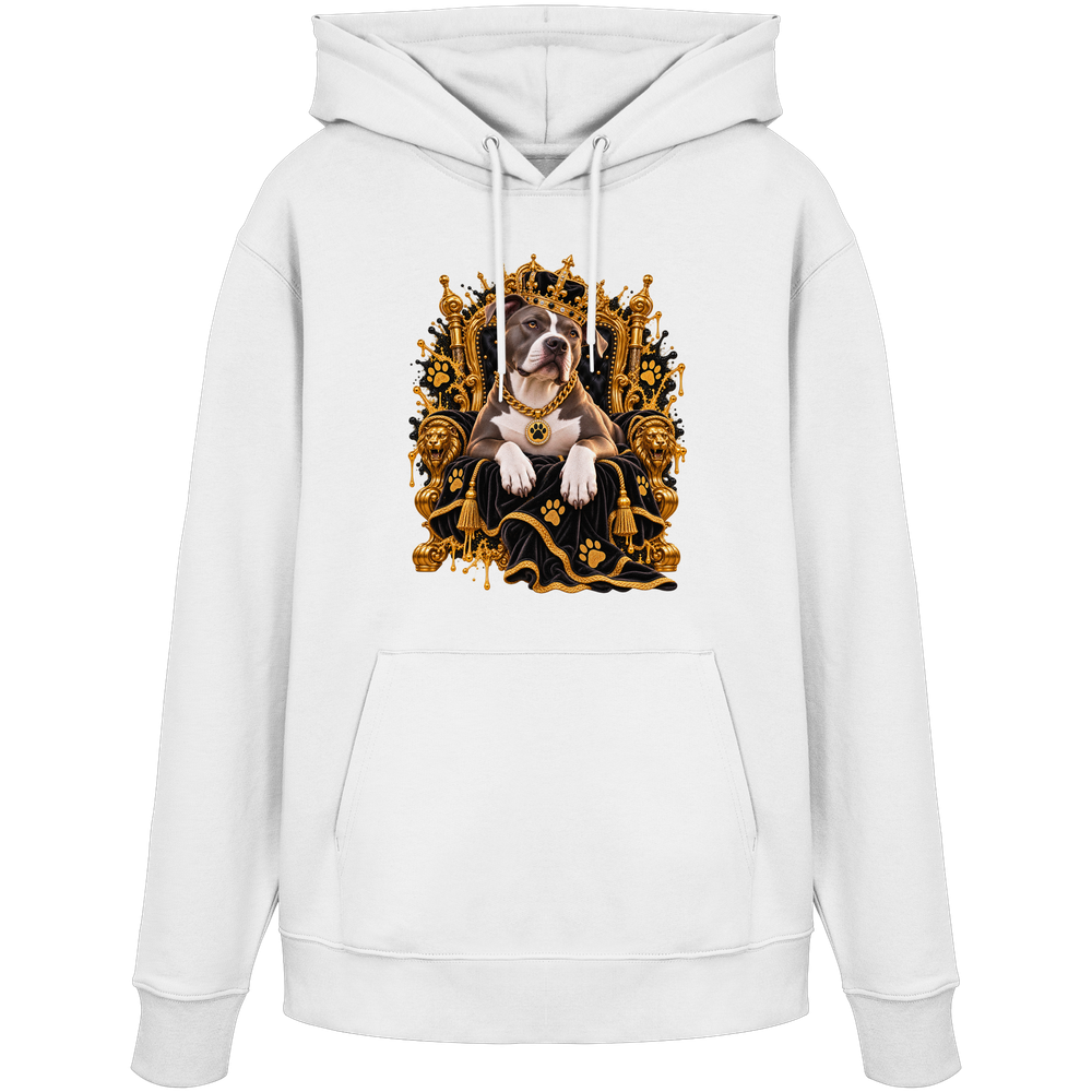 American Staffordshire Terrier - King - Organic Hoodie – Bild 4