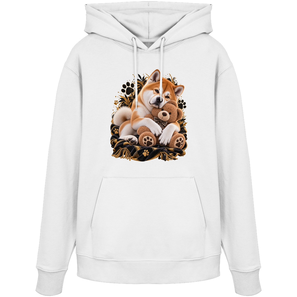 Akita - Cuddle - Organic Hoodie – Bild 2