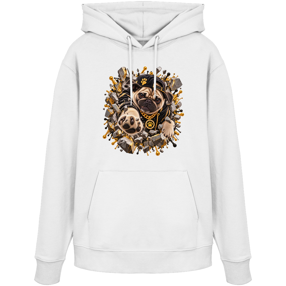 Mops - Breaking Through - Organic Hoodie