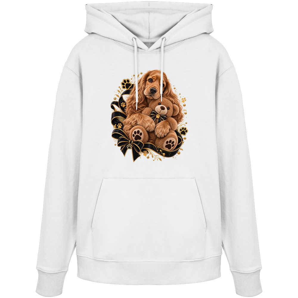 Cocker Spaniel - Cuddle - Organic Hoodie – Bild 3