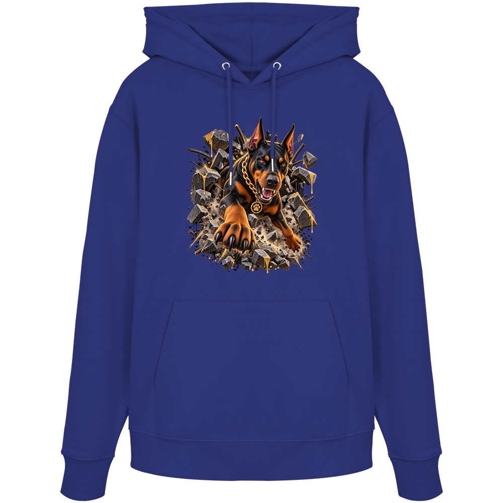 Dobermann - Breaking Through - Organic Hoodie
