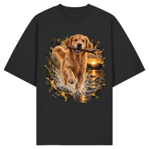 Golden Retriever - Power - Organic Oversize Shirt