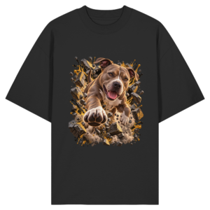 American Pitbull Terrier - Breaking Through - Organic Oversize Shirt