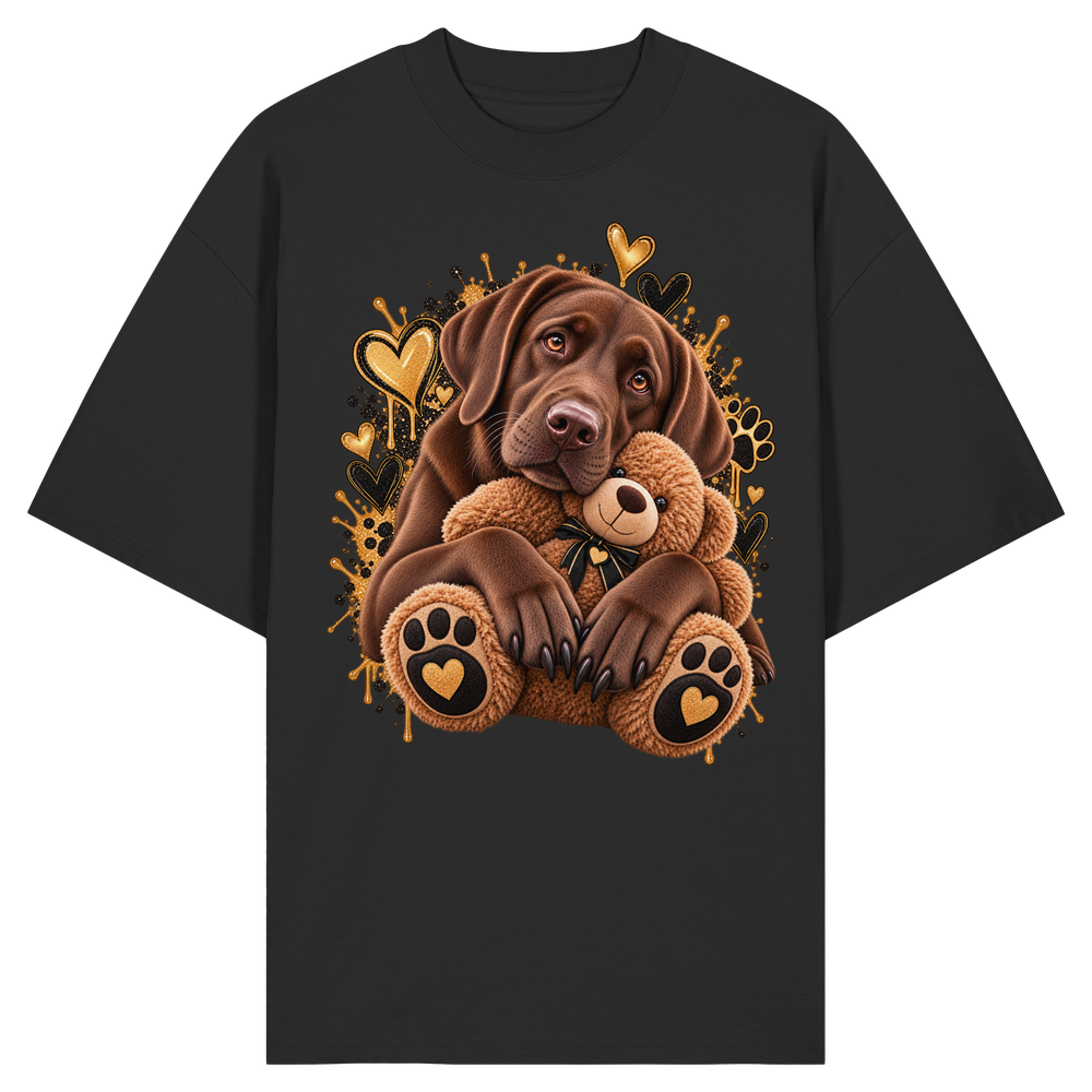 Labrador - Cuddle - Organic Oversize Shirt – Bild 2