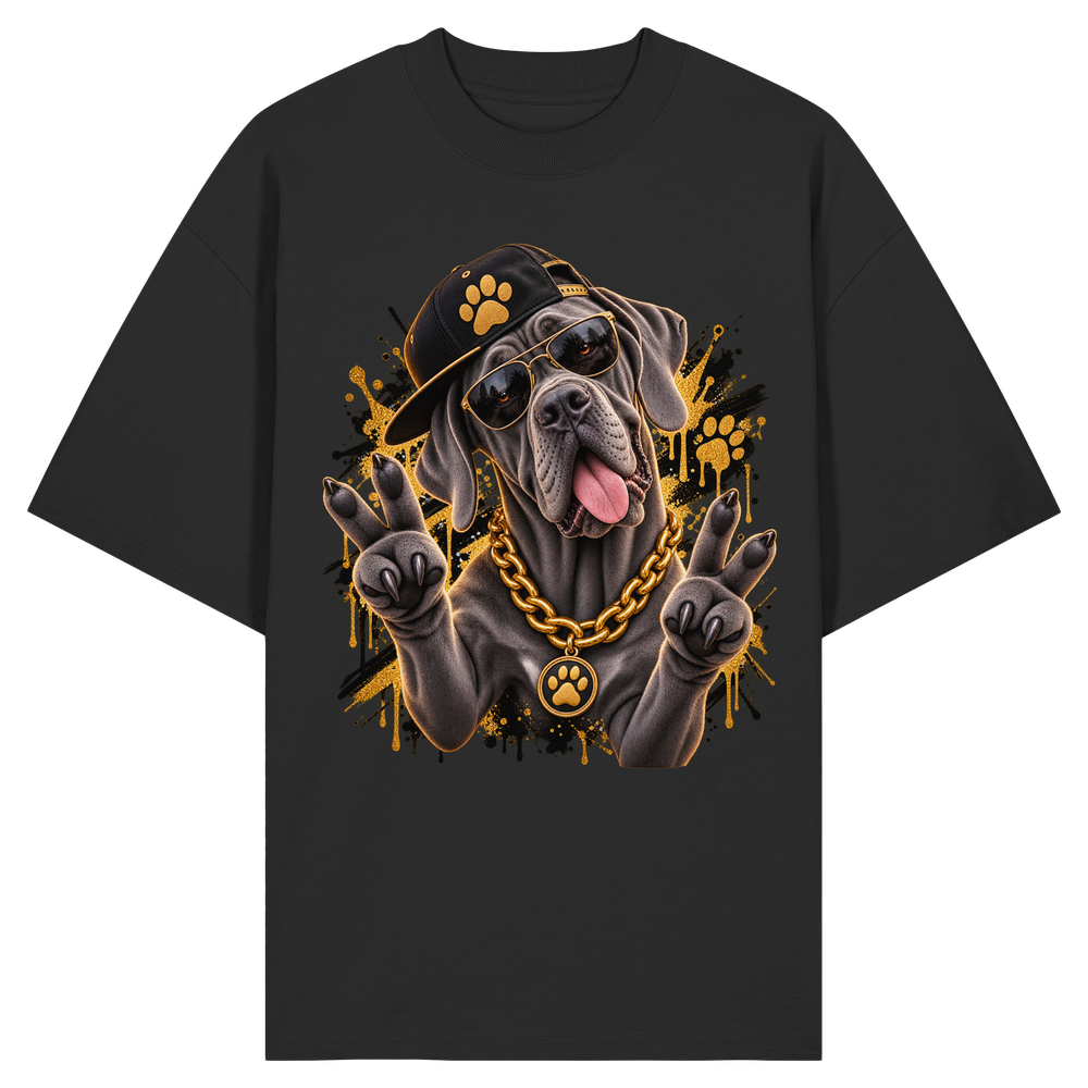 Deutsche Dogge - Funny - Organic Oversize Shirt – Bild 2