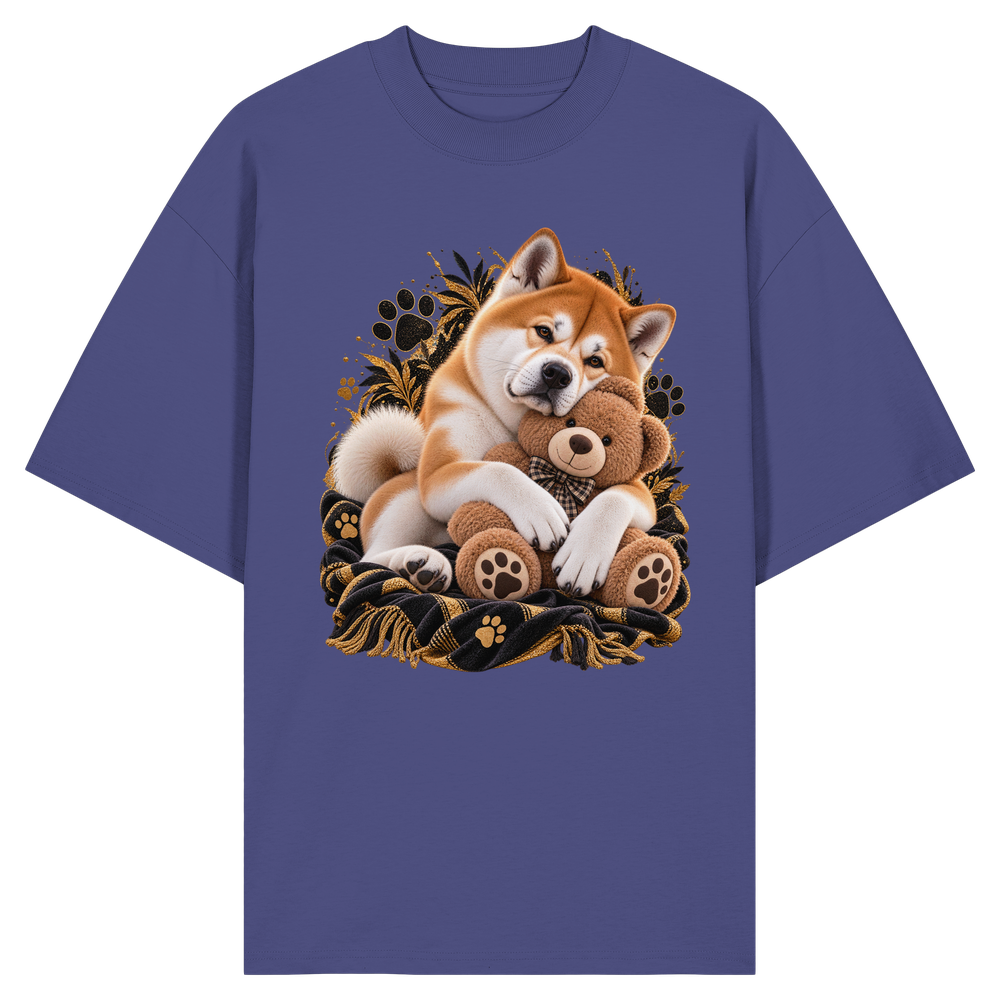 Akita - Cuddle - Organic Oversize Shirt – Bild 8