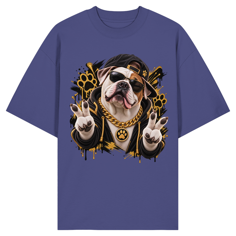 American Bulldog - Funny - Organic Oversize Shirt – Bild 8