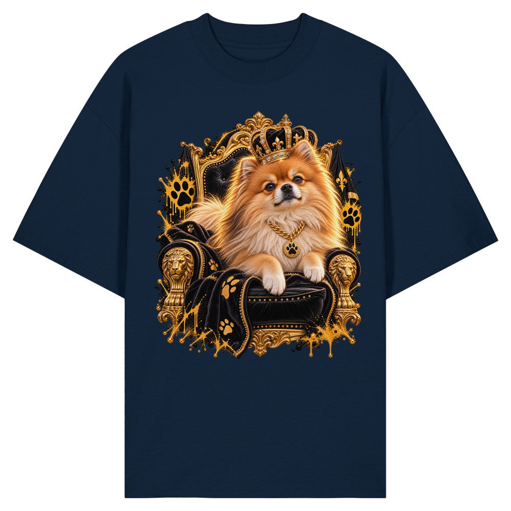 Pomeranian - King - Organic Oversize Shirt – Bild 4