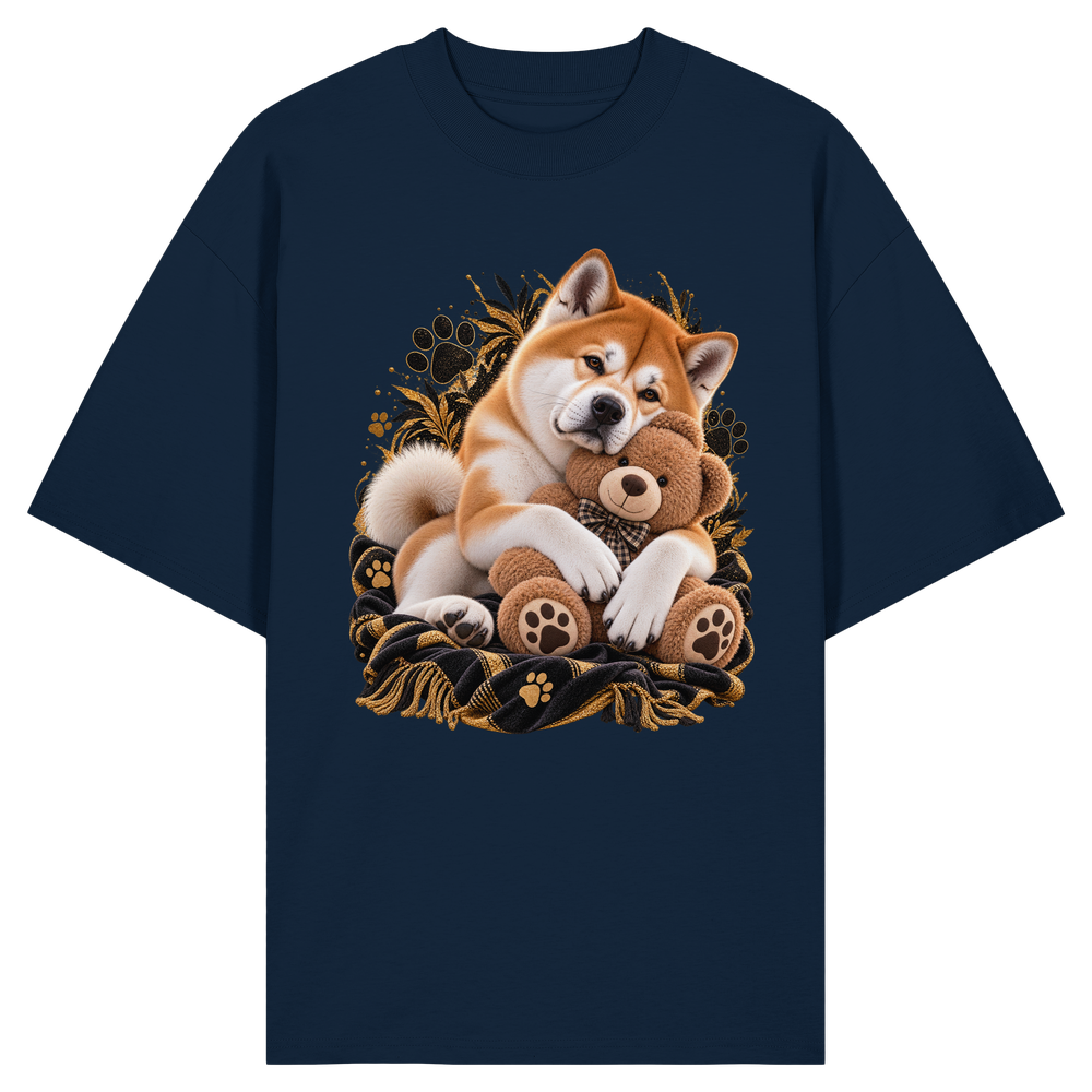 Akita - Cuddle - Organic Oversize Shirt – Bild 3