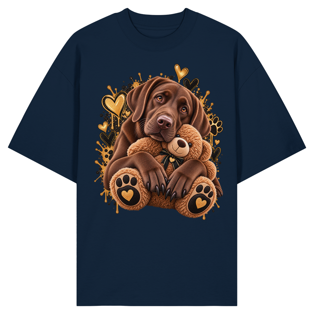 Labrador - Cuddle - Organic Oversize Shirt – Bild 4