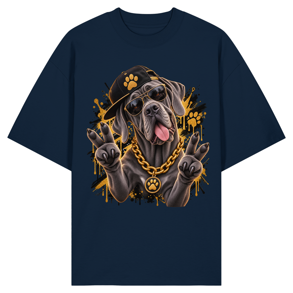 Deutsche Dogge - Funny - Organic Oversize Shirt – Bild 4