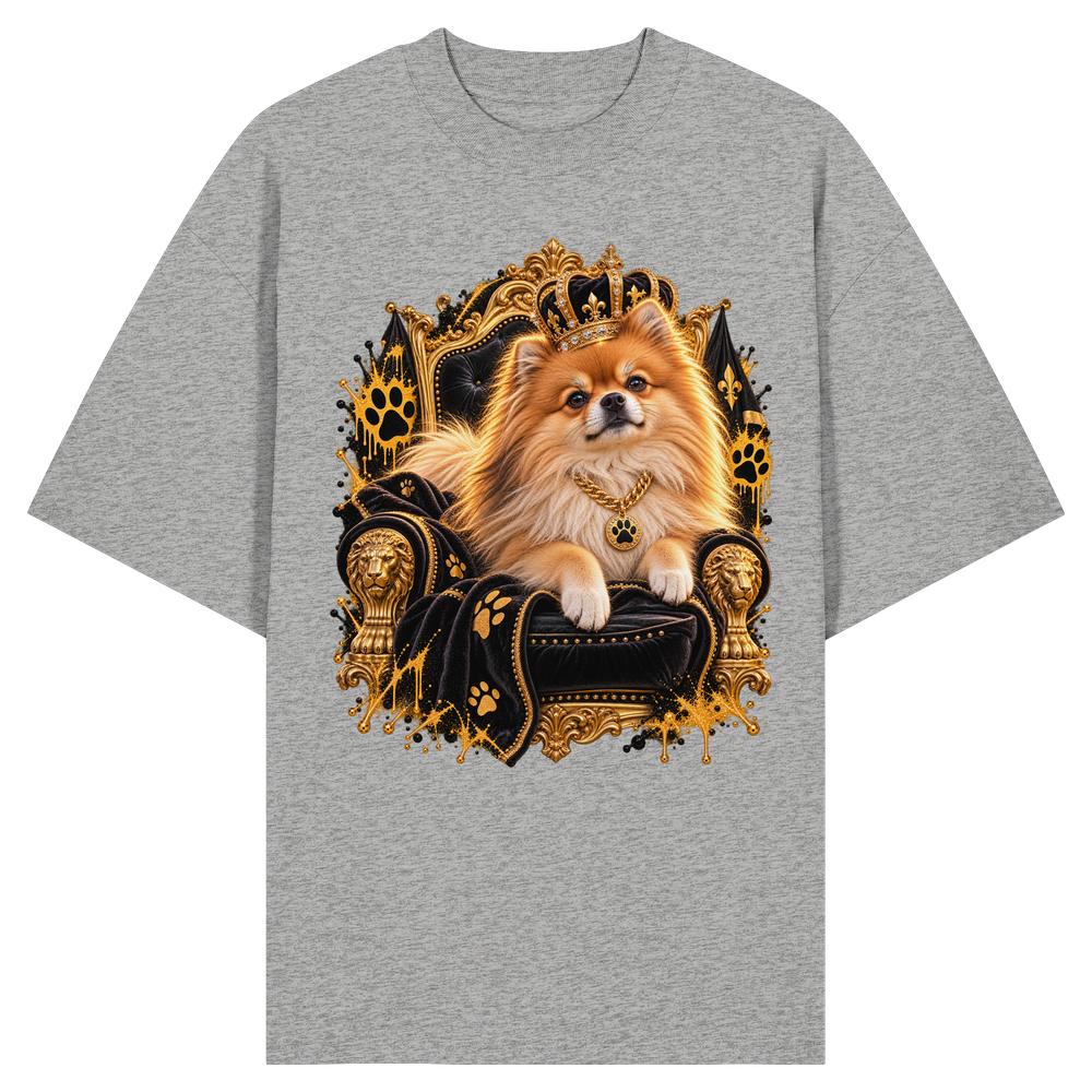 Pomeranian - King - Organic Oversize Shirt – Bild 5