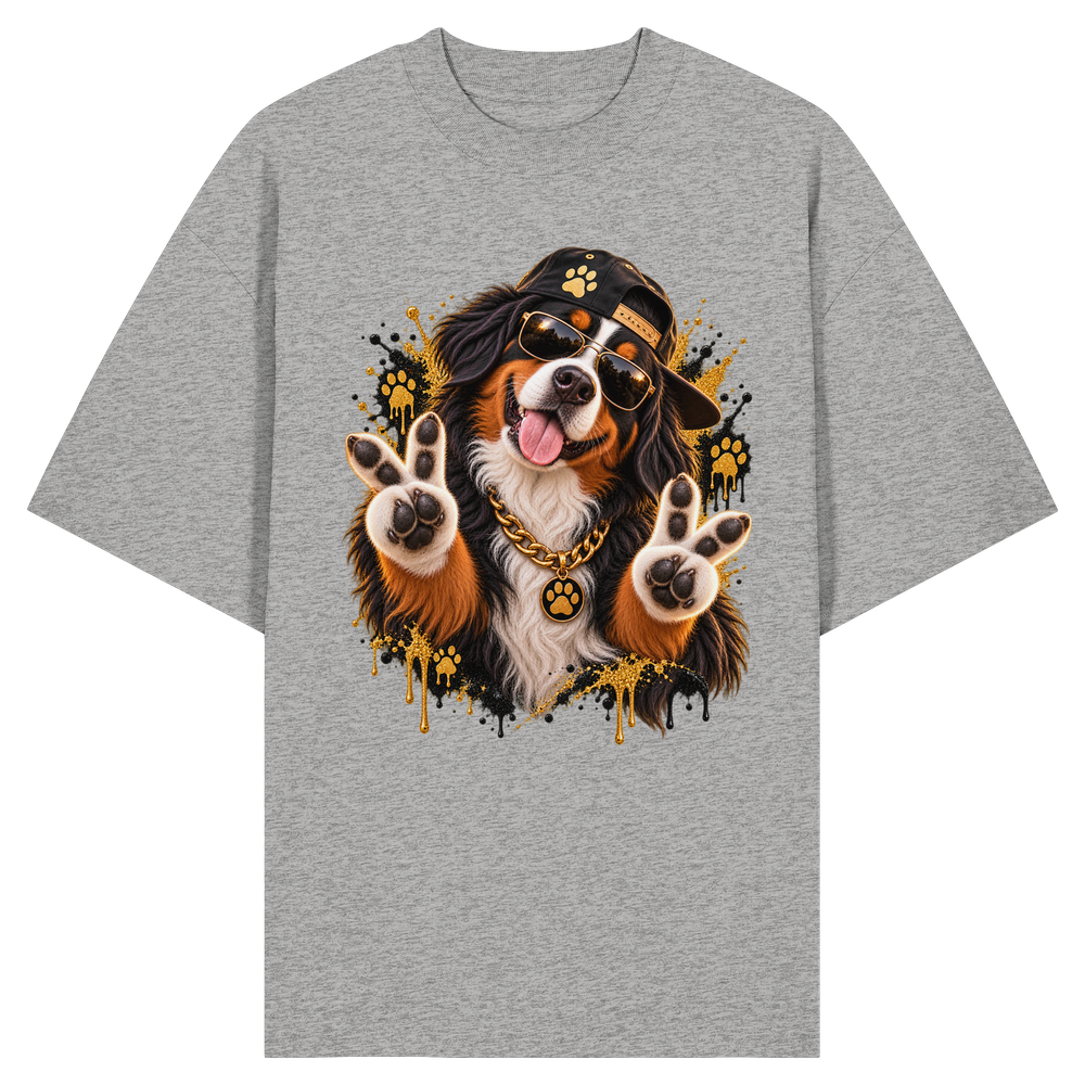 Berner Sennenhund - Funny - Organic Oversize Shirt – Bild 4