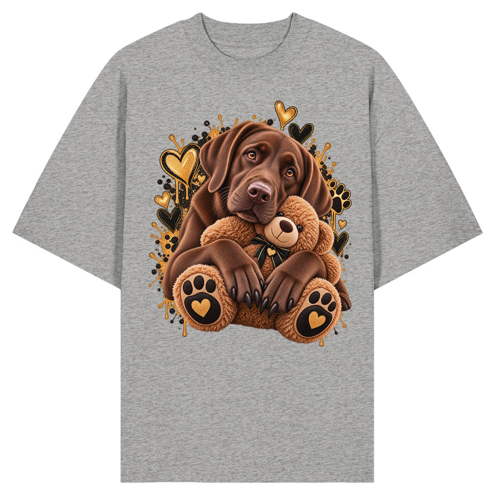 Labrador - Cuddle - Organic Oversize Shirt – Bild 5