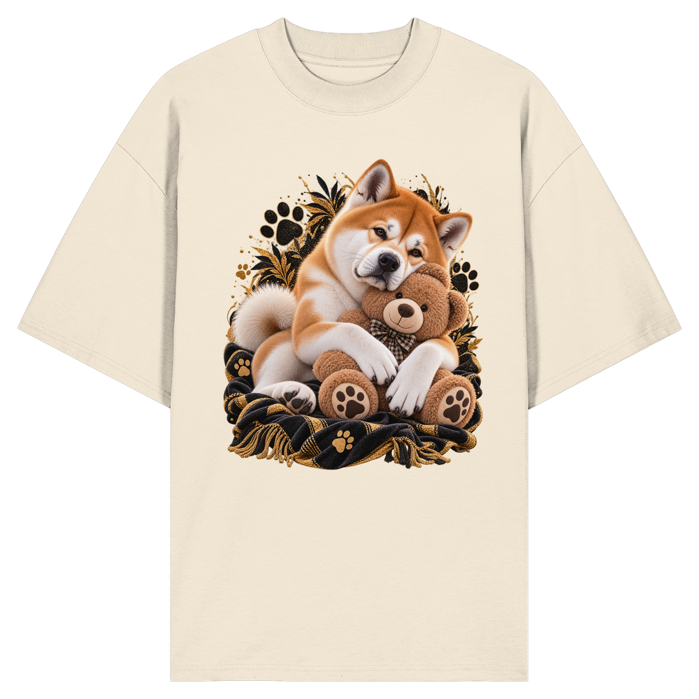 Akita - Cuddle - Organic Oversize Shirt – Bild 6