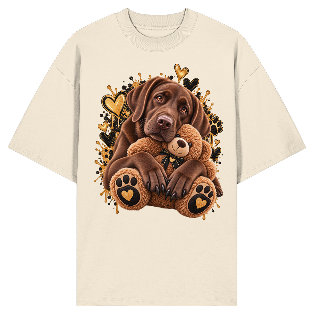 Labrador - Cuddle - Organic Oversize Shirt – Bild 6