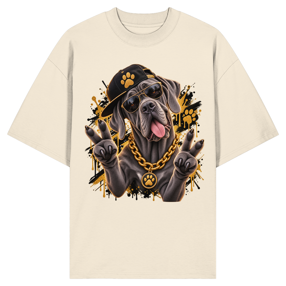 Deutsche Dogge - Funny - Organic Oversize Shirt – Bild 6