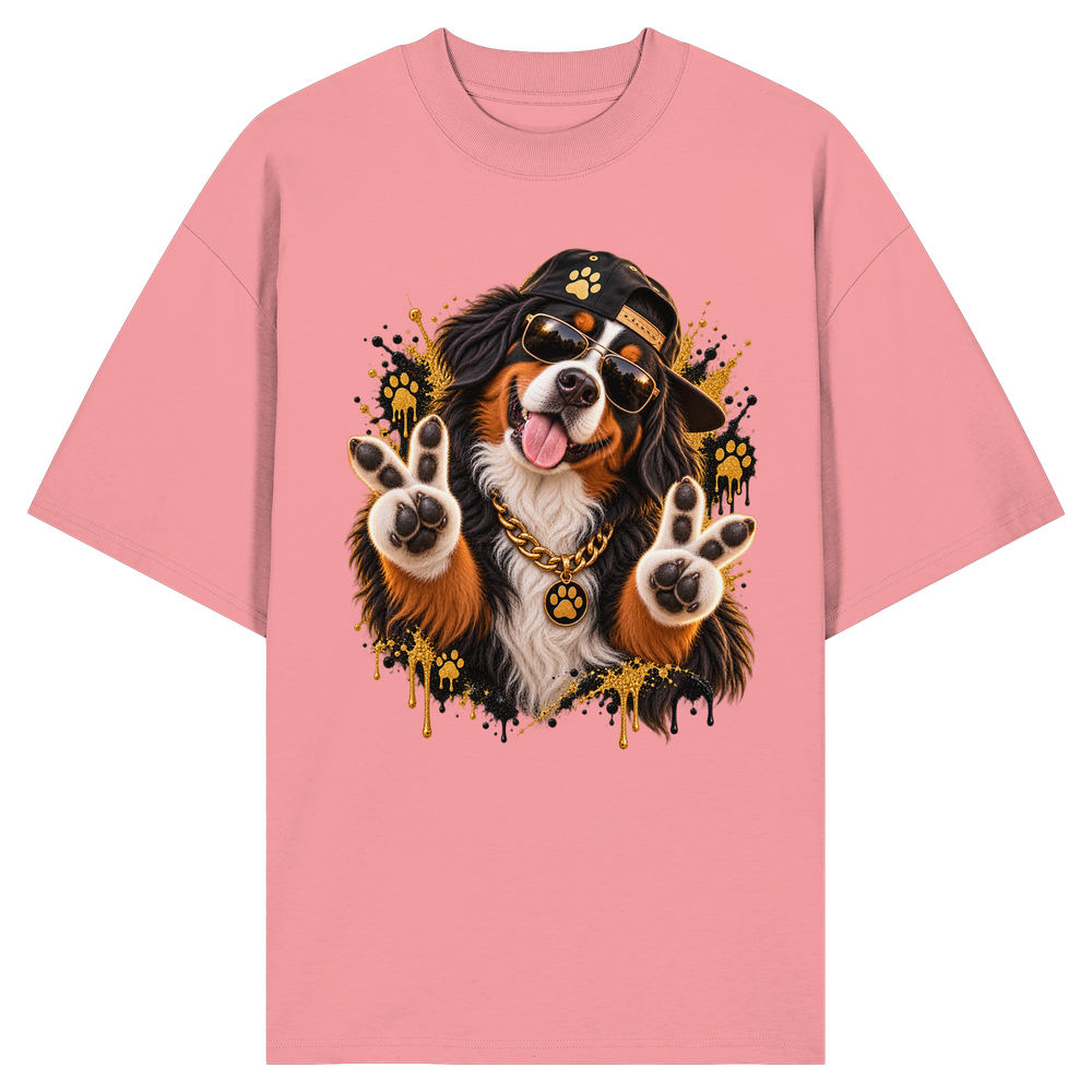 Berner Sennenhund - Funny - Organic Oversize Shirt – Bild 5