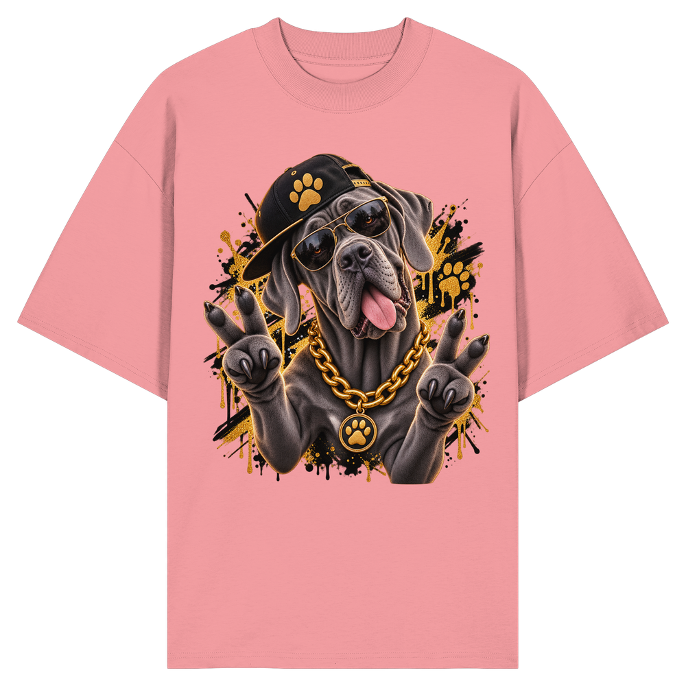 Deutsche Dogge - Funny - Organic Oversize Shirt – Bild 5