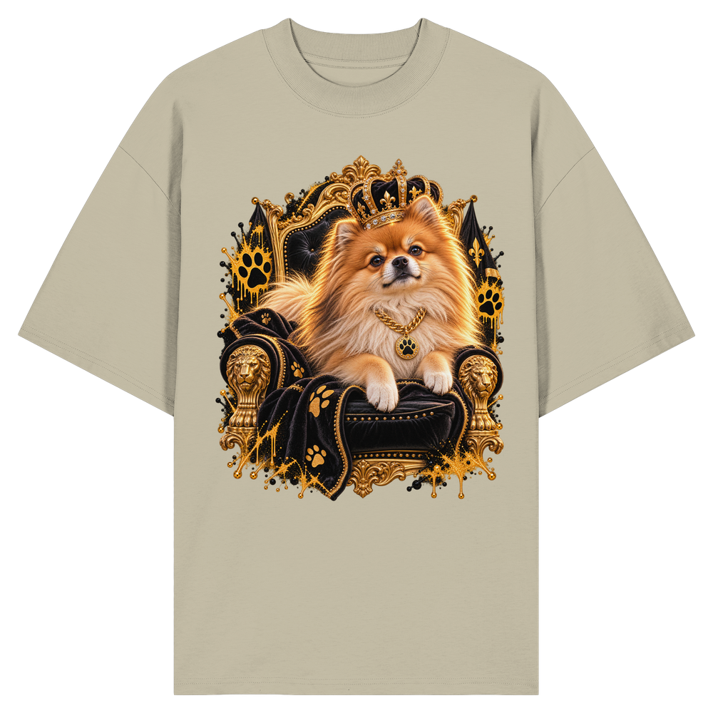 Pomeranian - King - Organic Oversize Shirt – Bild 6