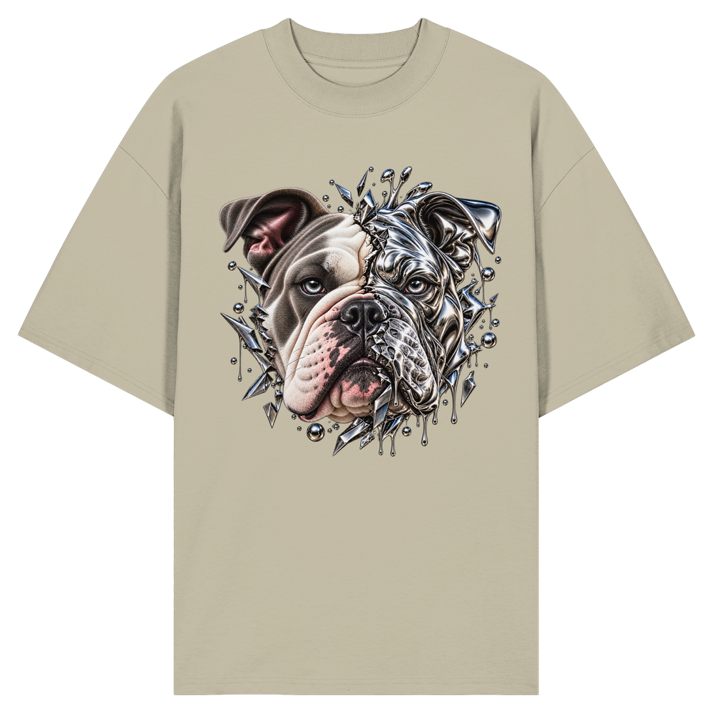 Dual Bulldog - Organic Oversize Shirt – Bild 7