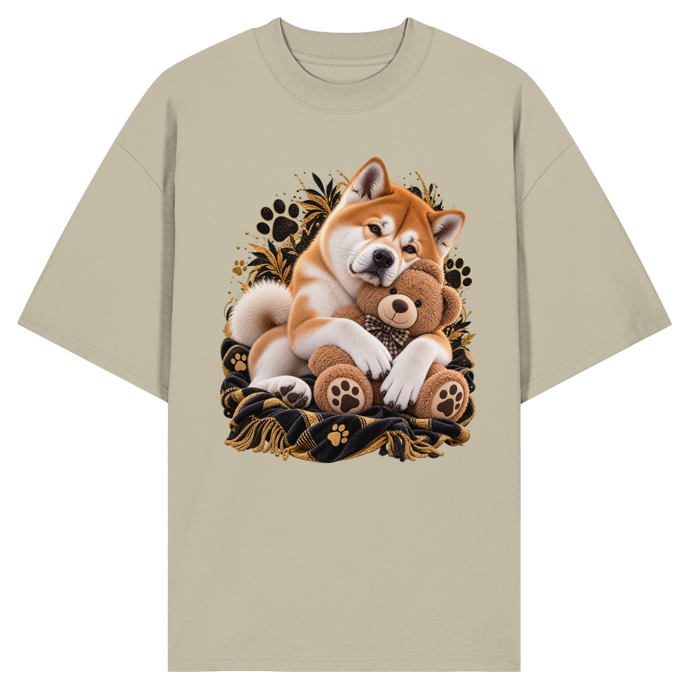 Akita - Cuddle - Organic Oversize Shirt – Bild 7
