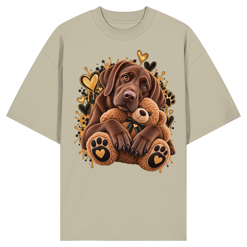 Labrador - Cuddle - Organic Oversize Shirt – Bild 7