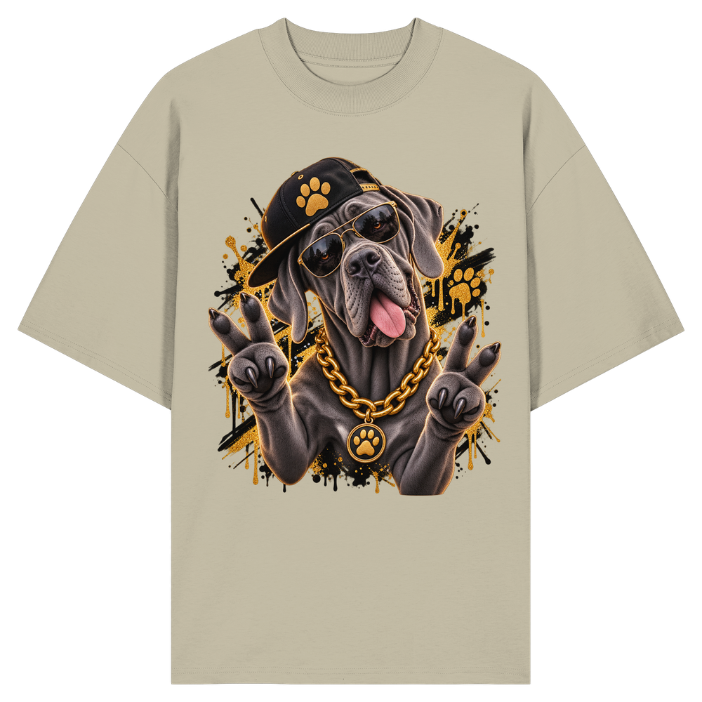 Deutsche Dogge - Funny - Organic Oversize Shirt – Bild 7