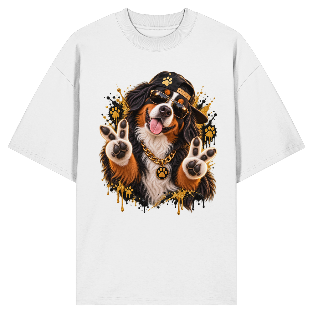 Berner Sennenhund - Funny - Organic Oversize Shirt – Bild 2