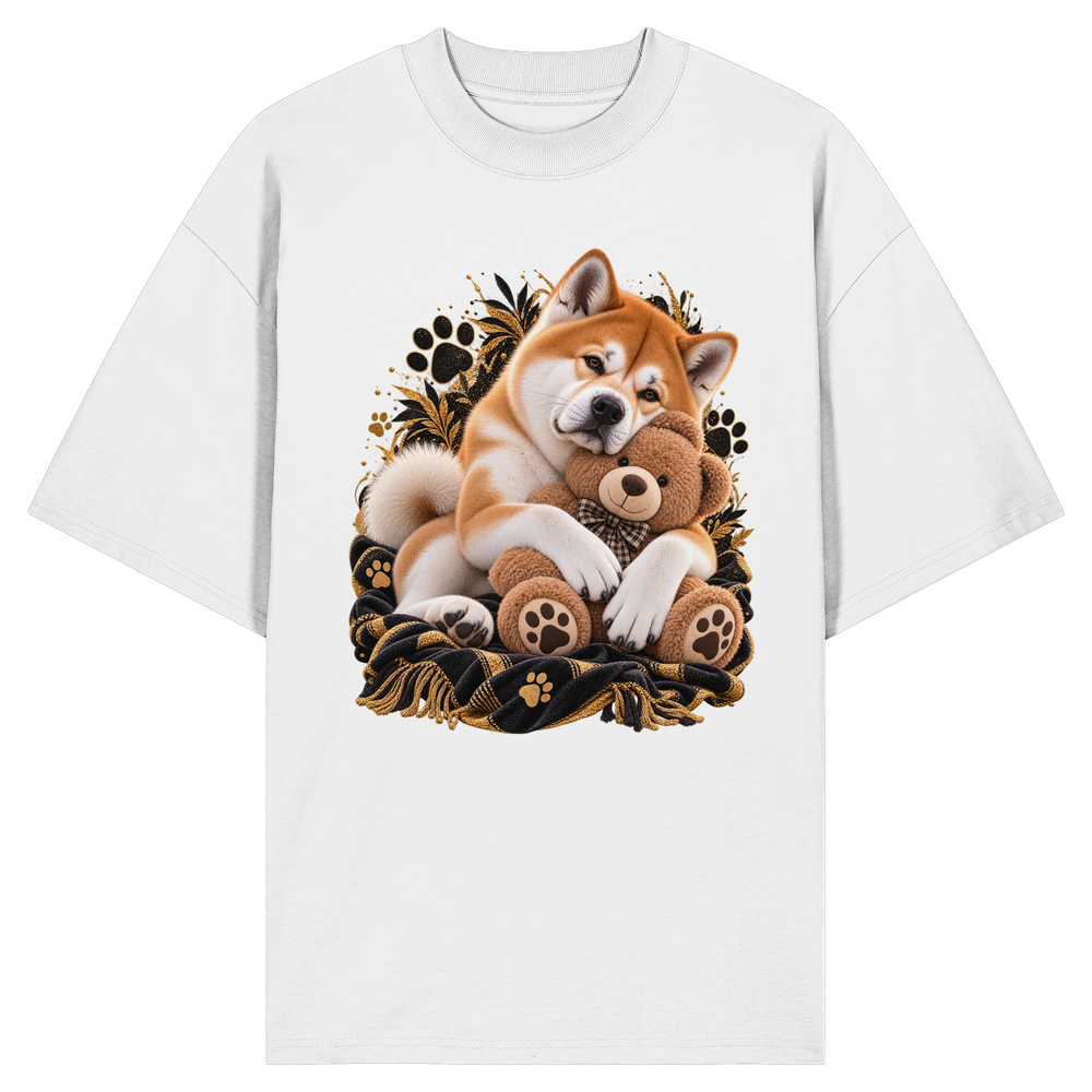 Akita - Cuddle - Organic Oversize Shirt – Bild 2