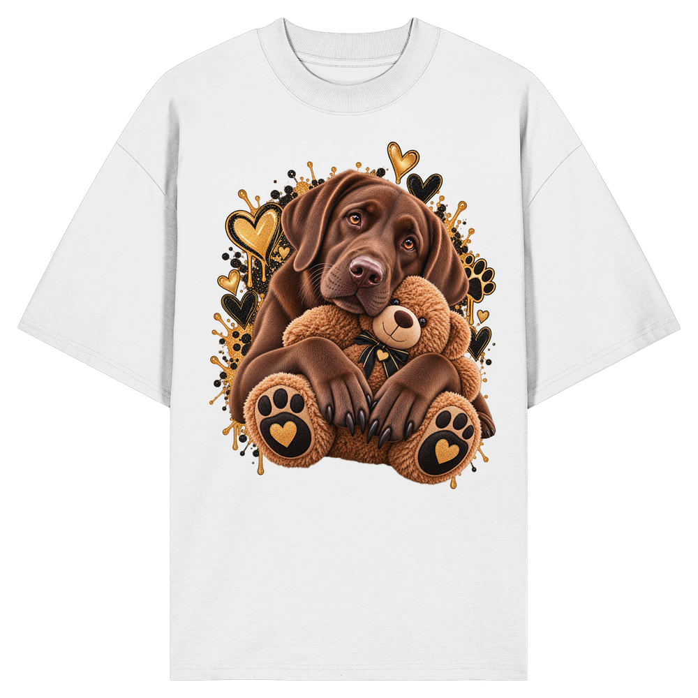 Labrador - Cuddle - Organic Oversize Shirt – Bild 3