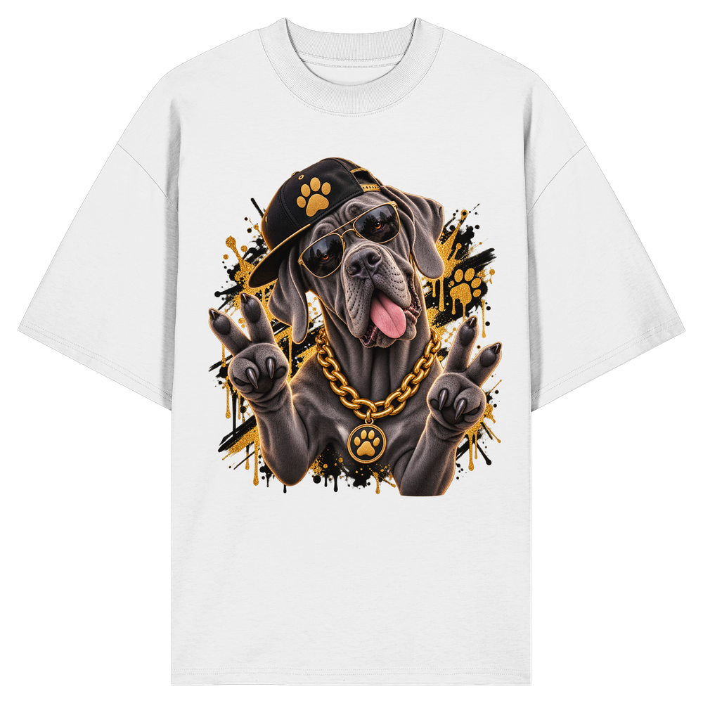 Deutsche Dogge - Funny - Organic Oversize Shirt – Bild 3