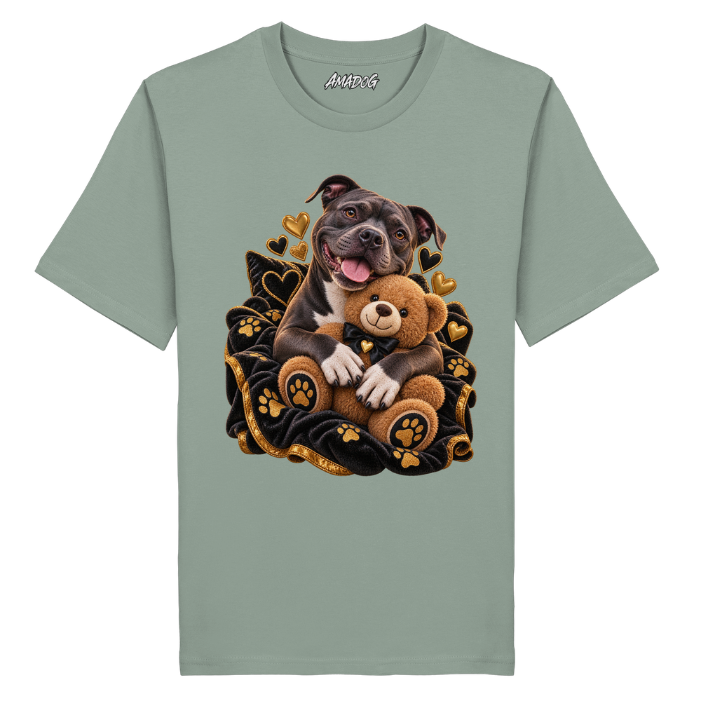 Staffordshire Bullterrier - Cuddle - Organic Shirt – Bild 4