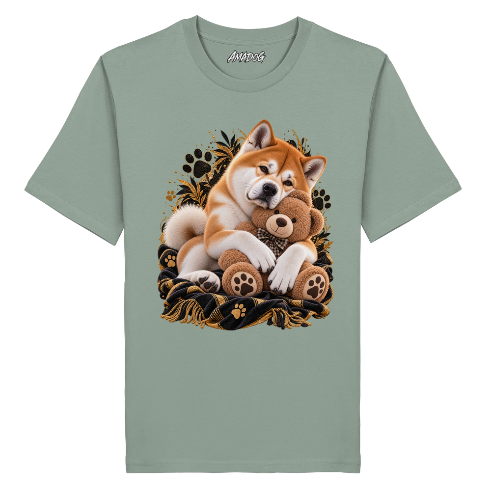 Akita - Cuddle - Organic Shirt – Bild 5