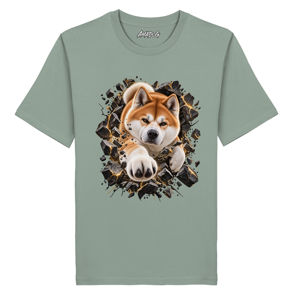 Akita - Breaking Through - Organic Shirt – Bild 6