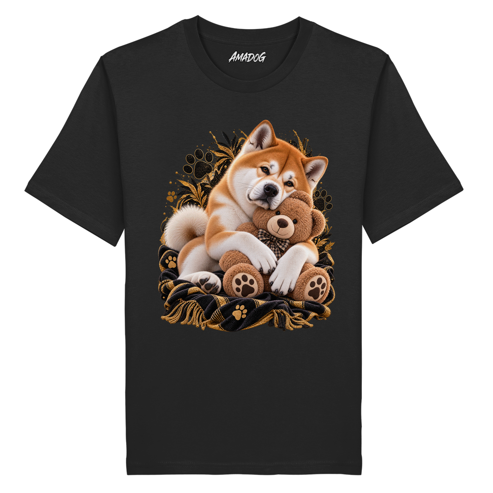 Akita - Cuddle - Organic Shirt – Bild 3