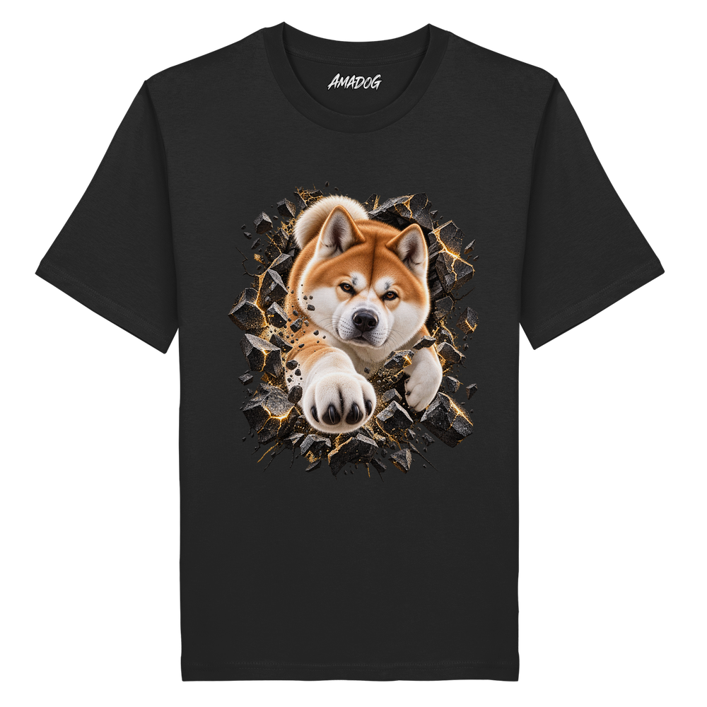 Akita - Breaking Through - Organic Shirt – Bild 3