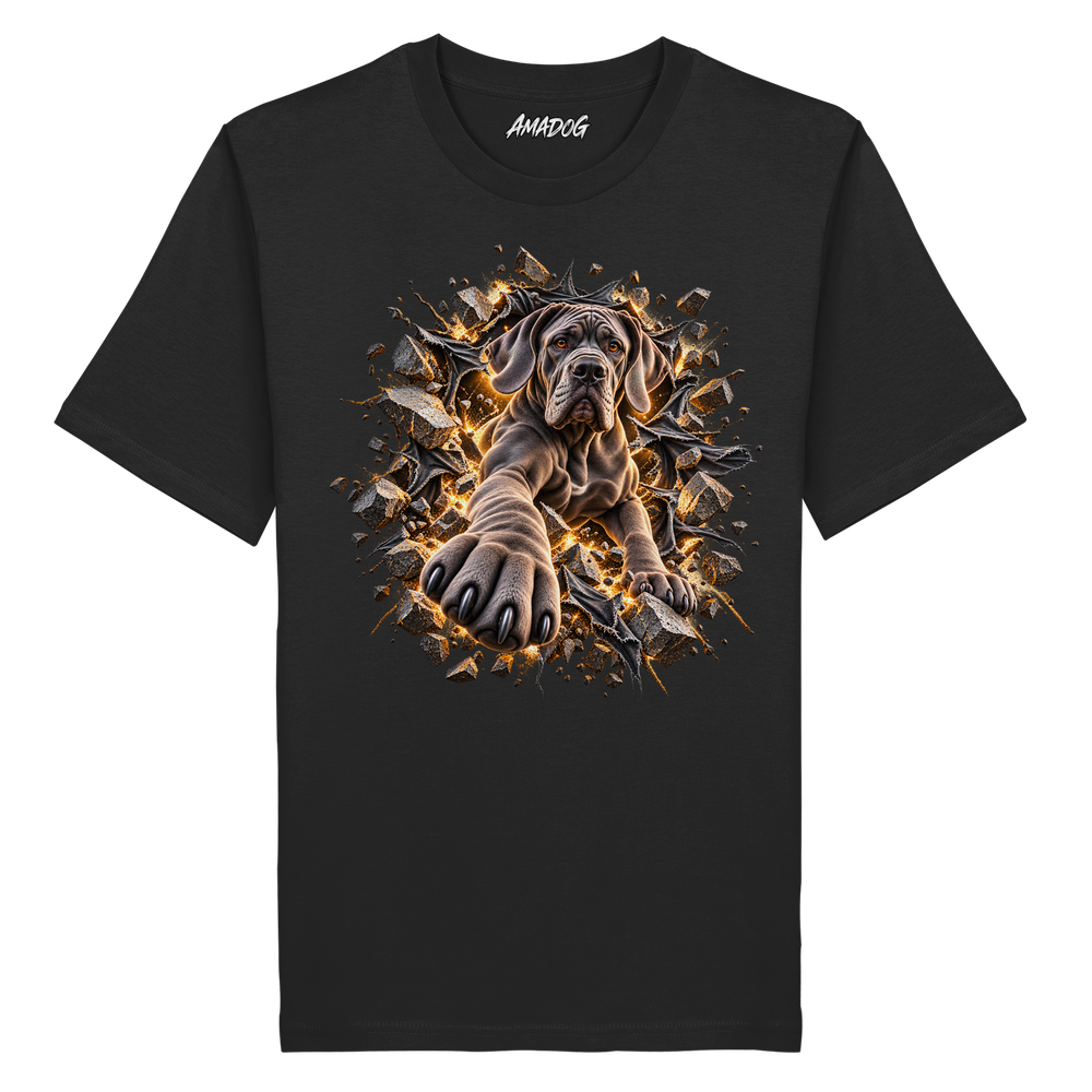 Deutsche Dogge - Breaking Through - Organic Shirt – Bild 2