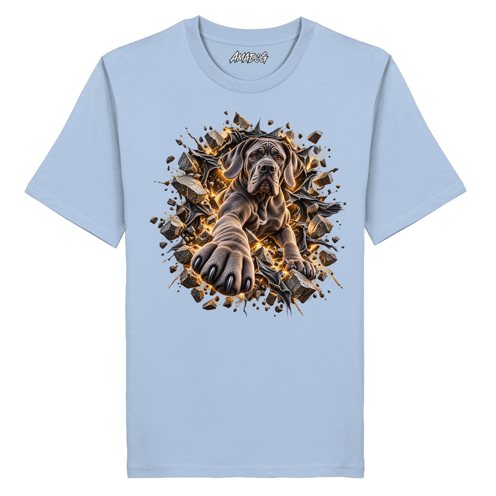 Deutsche Dogge - Breaking Through - Organic Shirt – Bild 8