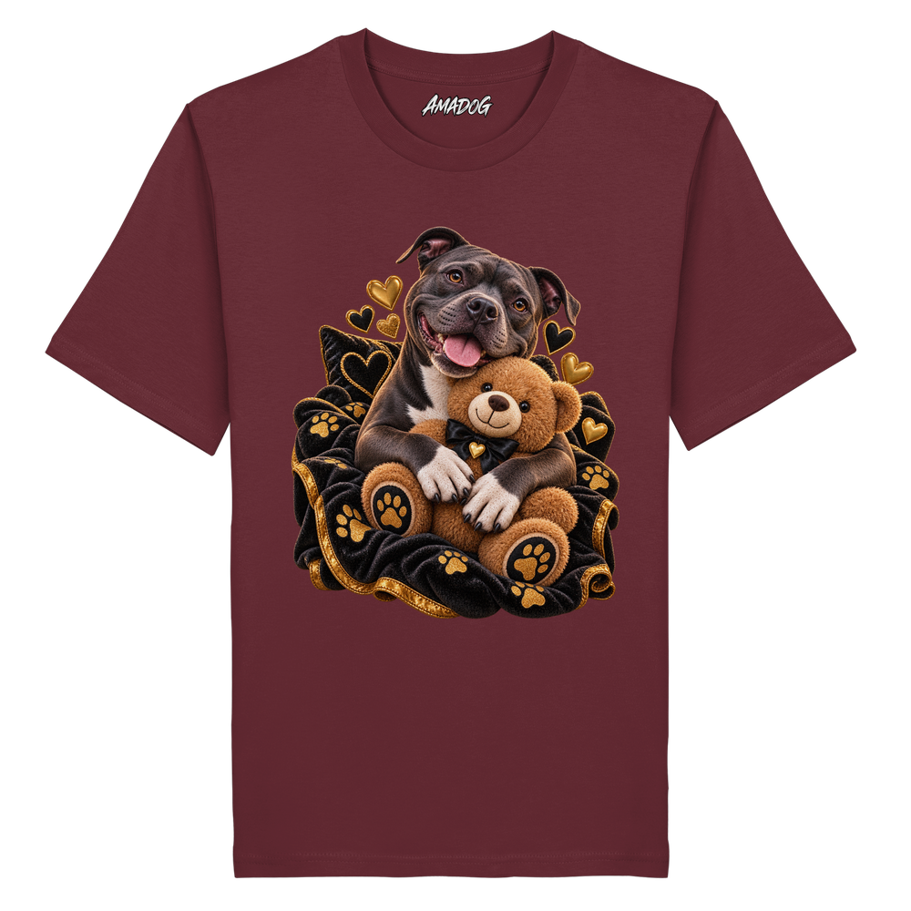 Staffordshire Bullterrier - Cuddle - Organic Shirt – Bild 6