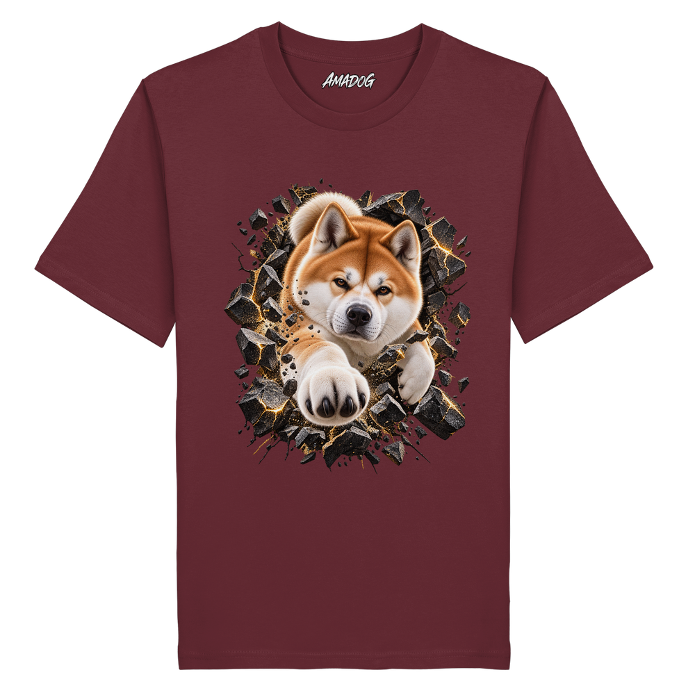 Akita - Breaking Through - Organic Shirt – Bild 8