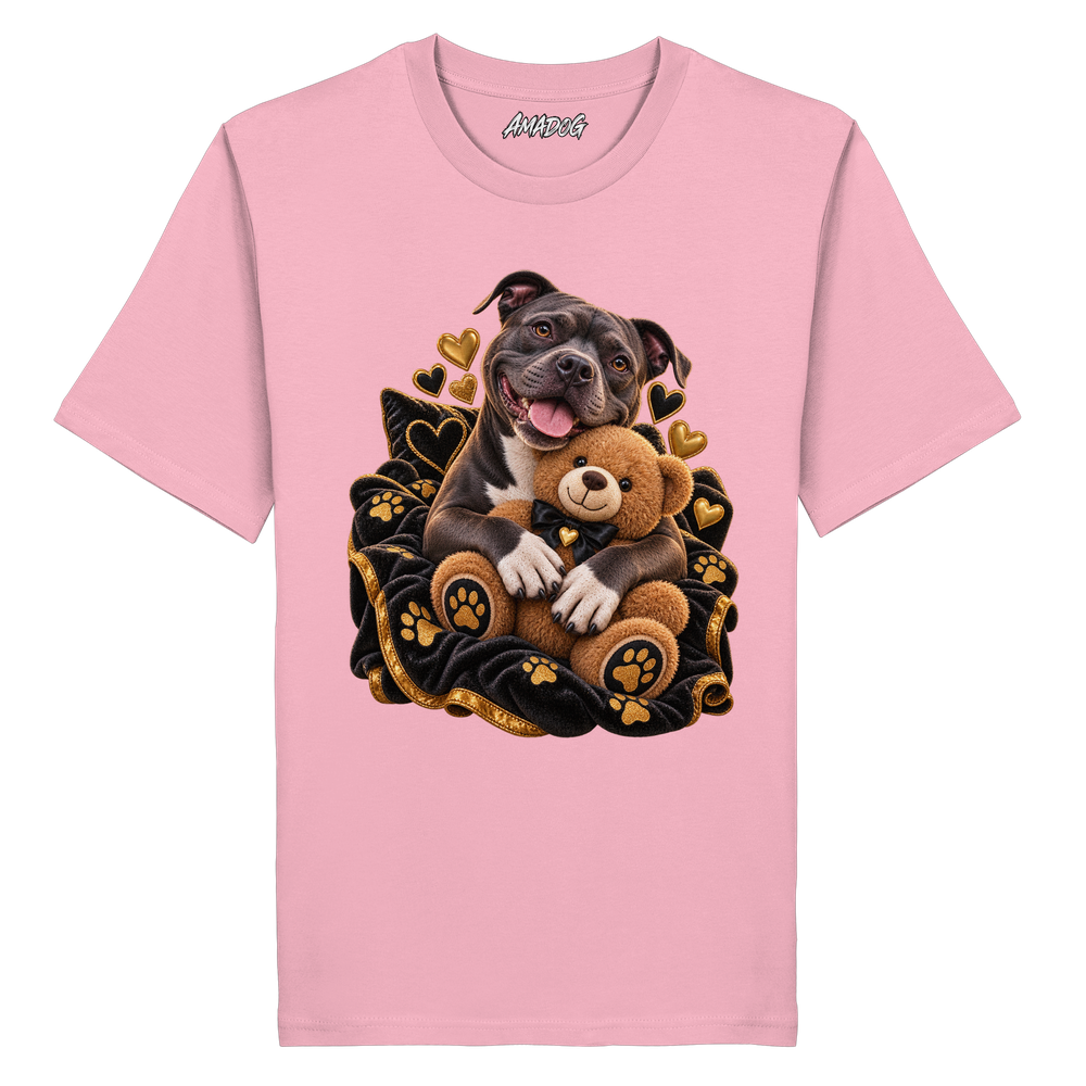 Staffordshire Bullterrier - Cuddle - Organic Shirt – Bild 7