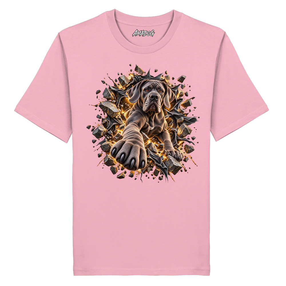 Deutsche Dogge - Breaking Through - Organic Shirt – Bild 6