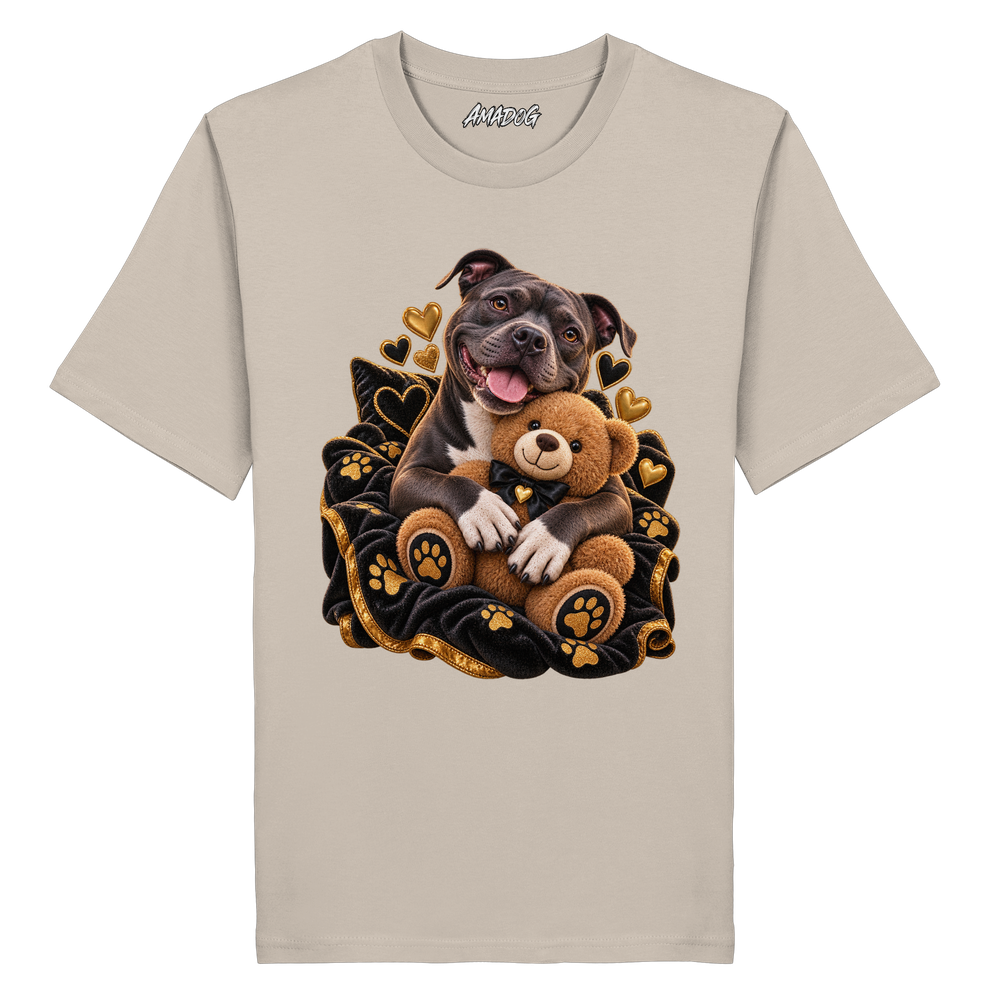 Staffordshire Bullterrier - Cuddle - Organic Shirt – Bild 8